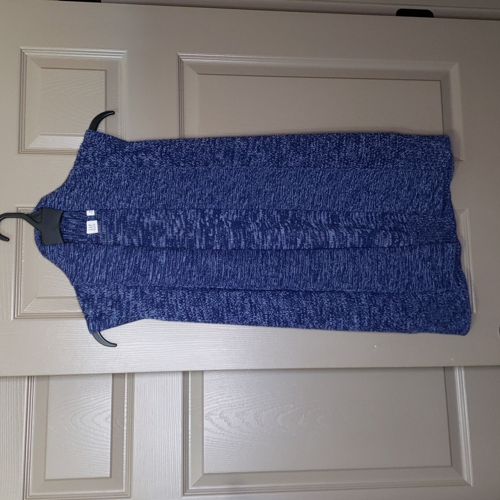 Gap for goods blue knit open front sweater long best Cardigan size medium